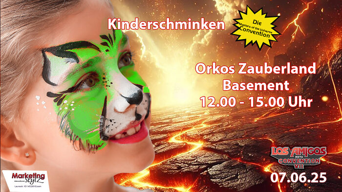 Kinderschminken im Orkos Zauberland