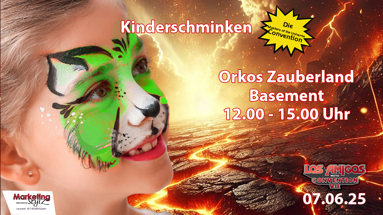 Erstmals mit Kinderschminken im Orkos Zauberland